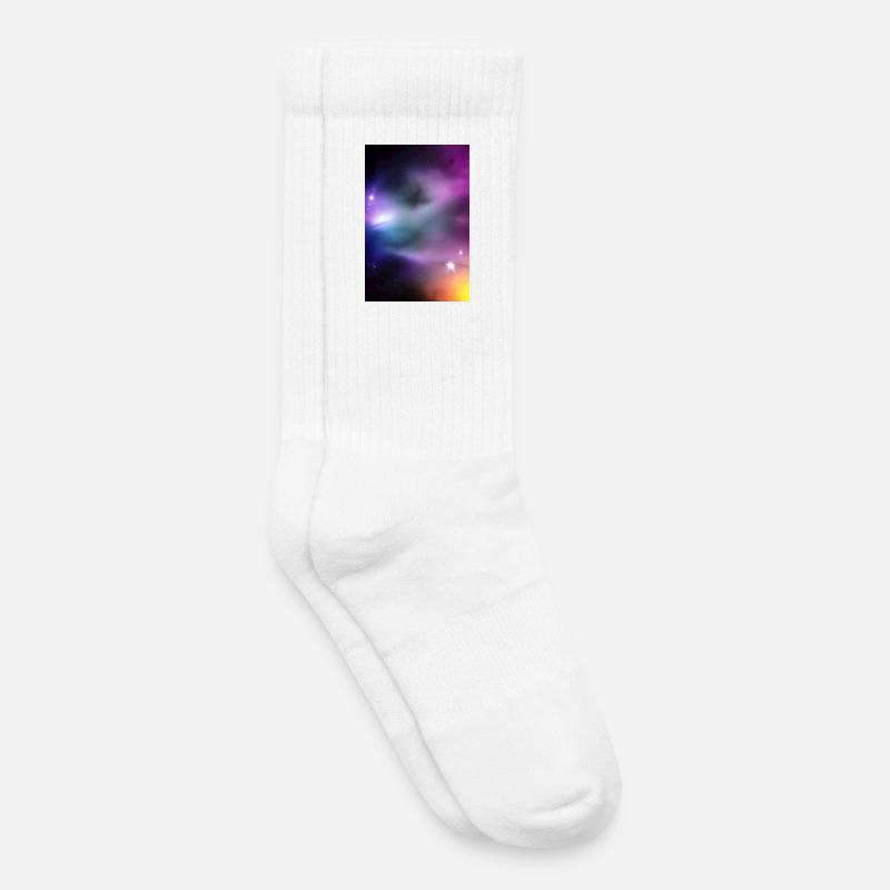 Galaxie Bild - Kinder Tennissocken - Weiß