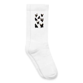 Chickens - Kids Tennis Socks - white - Right