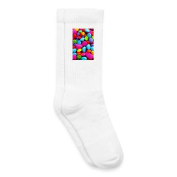Bonbons - Chaussettes de tennis bio enfant - blanc - Droite