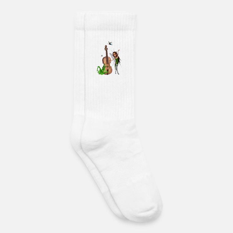 Das Wunder der Geige - Kinder Tennissocken - Weiß