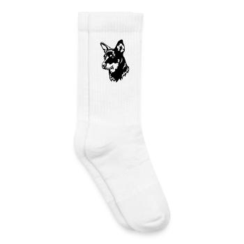 Lancashire Heeler Kopf - Kinder Tennissocken - Weiß - Rechts