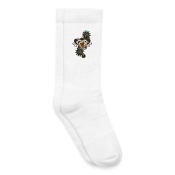 The heart of steampunk - Kids Tennis Socks - white - Right