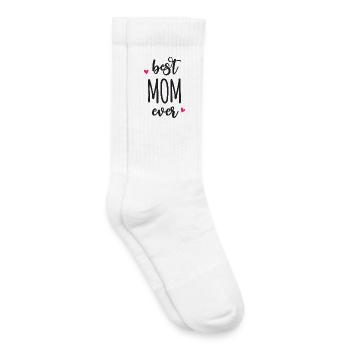 Best Mom Ever - Kids Tennis Socks - white - Right
