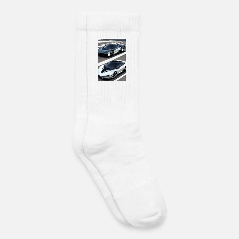 Auto - Kinder Tennissocken - Weiß
