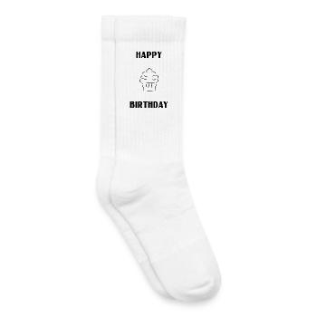 ALLES GUTE ZUM GEBURTSTAG. ALLES GUTE ZUM GEBURTSTAG. JAHRESTAG. - Kinder Tennissocken - Weiß - Rechts