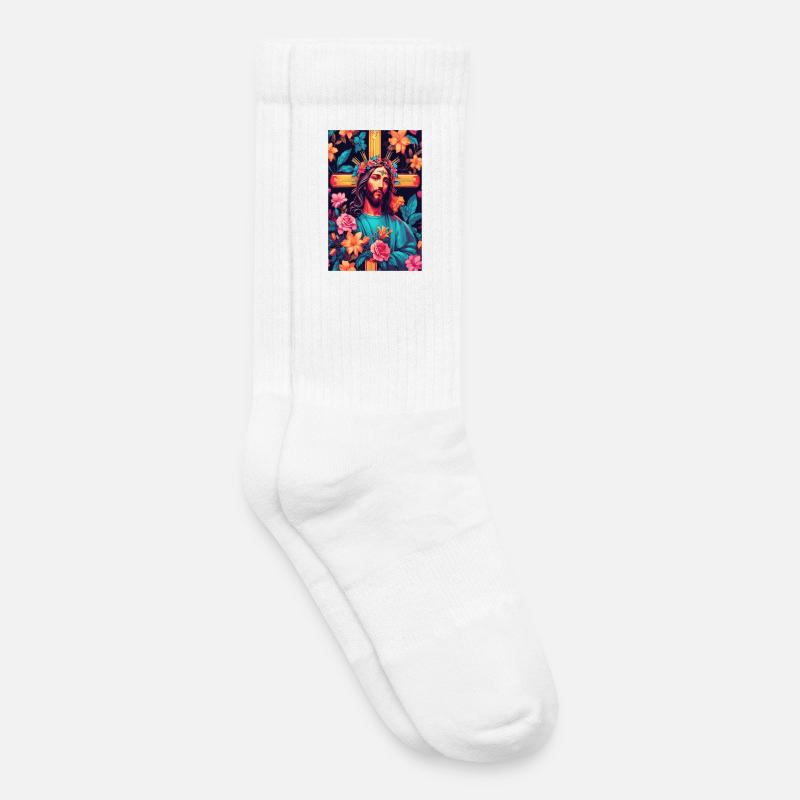 Jesus Christus - Kinder Tennissocken - Weiß