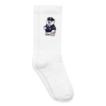 Police Ours Polaire - Chaussettes de tennis bio enfant - blanc - Droite