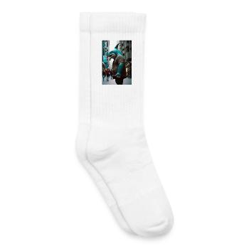 Anthropomorph 04 - Kinder Tennissocken - Weiß - Rechts