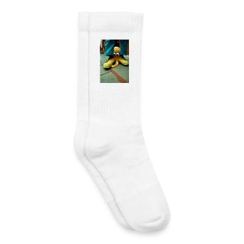Anthropomorph 03 - Kinder Tennissocken - Weiß - Rechts