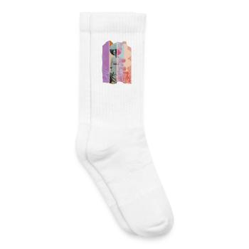Nuances de couleurs - Chaussettes de tennis bio enfant - blanc - Droite