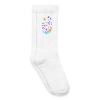 Flamingo Ananas Früchte - Kinder Tennissocken - Weiß - Rechts