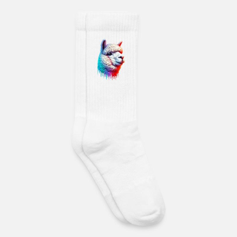 Alpaka - Kinder Tennissocken - Weiß