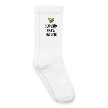LGBT Pride Month - Gleichberechtigung tut niemandem weh - Kinder Tennissocken - Weiß - Rechts