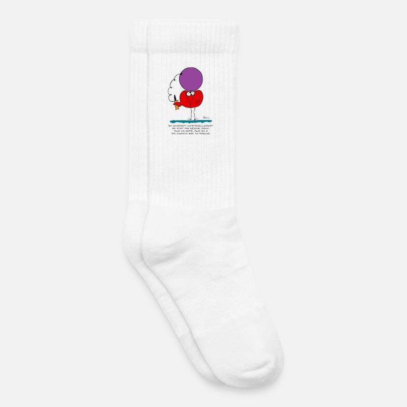 Indem wir ständig versuchen, ... - Kinder Tennissocken - Weiß
