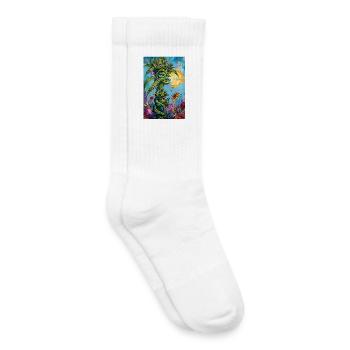 Pflanzengeist im Sonnenkleid - Kinder Tennissocken - Weiß - Rechts