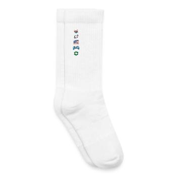 Eat Sleep Anime Gaming Repeat Kawaii Otaku Anime - Kids Tennis Socks - white - Right