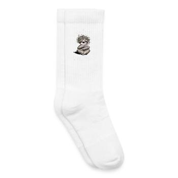Sloth Flowers Just A Girl Who Loves Sloths - Kids Tennis Socks - white - Right