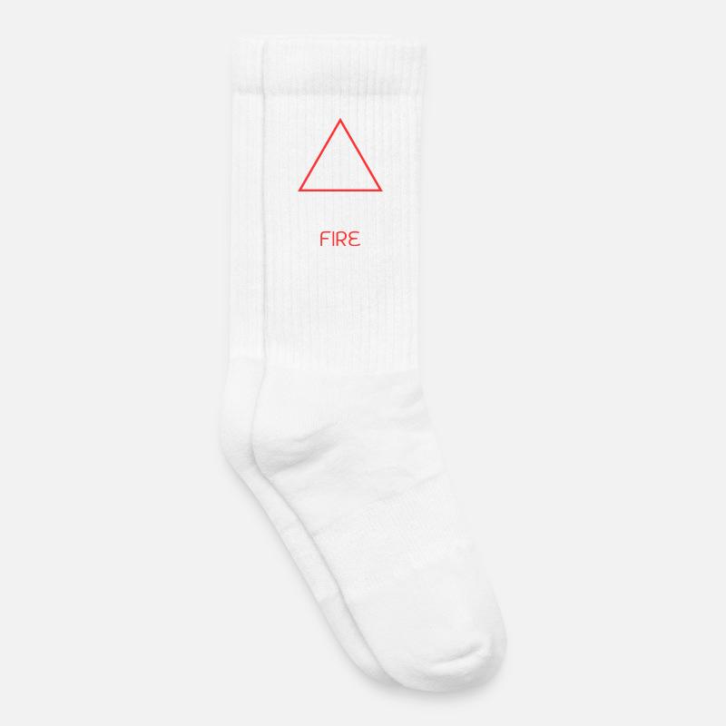 Feuer-Element - Kinder Tennissocken - Weiß