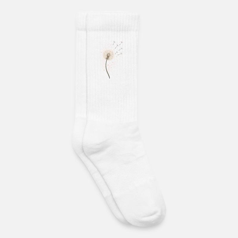 Magische Pusteblume – romantisch & stylisch - Kinder Tennissocken - Weiß