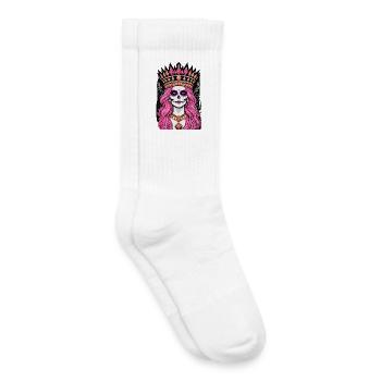 Königin der Edelsteine - Illustration - Kinder Tennissocken - Weiß - Rechts