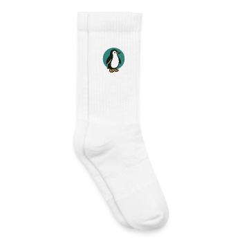 Pingouin - Chaussettes de tennis bio enfant - blanc - Droite