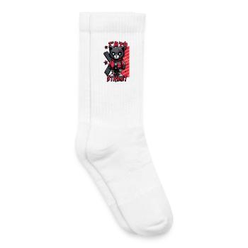 Tatty Street Cat Pullover Hoodie - Kids Tennis Socks - white - Right