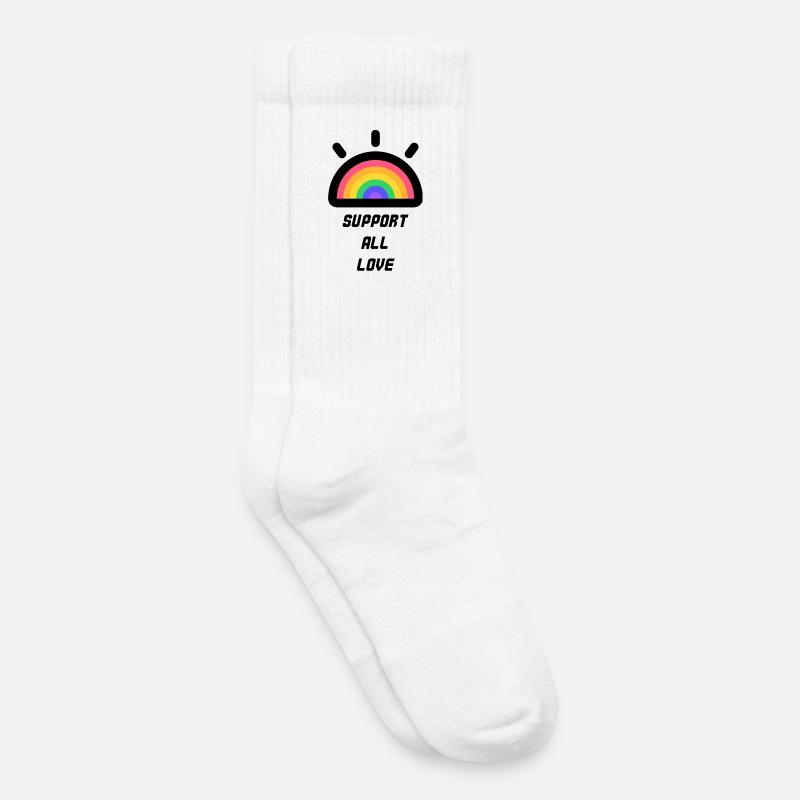 Support All Love - Kinder Tennissocken - Weiß