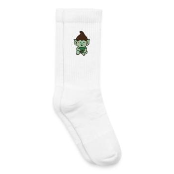 Niedlicher Troll – Kawaii-Stil - Kinder Tennissocken - Weiß - Rechts