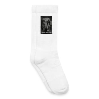 Partenaire - Chaussettes de tennis bio enfant - blanc - Droite