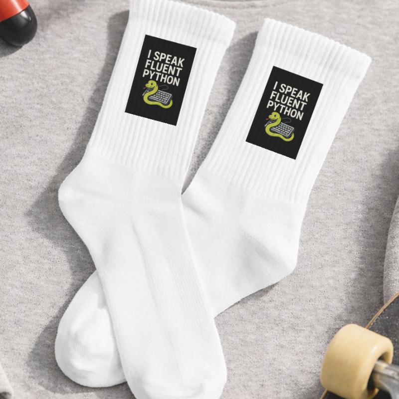 Serpent de codage Python Chaussettes de tennis bio enfant