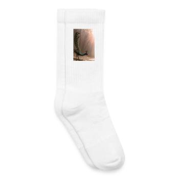 Phantastisches Kreaturen-Design mit Fantasie-Tier - Kinder Tennissocken - Weiß - Rechts
