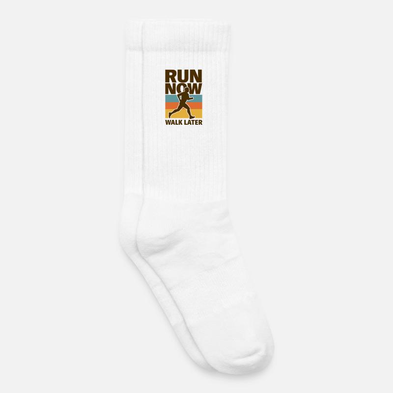 Run Now Walk Later - Kinder Tennissocken - Weiß