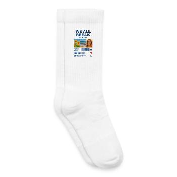 Sommerblaue Collage und Lächeln - Kinder Tennissocken - Weiß - Rechts