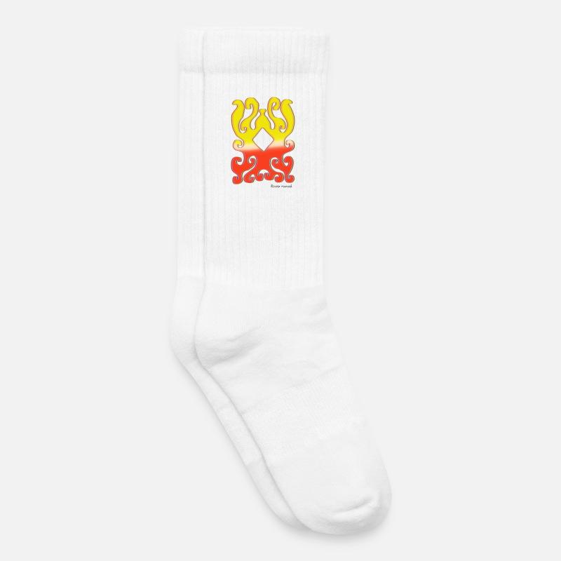 formen-wandteppich-2023-2_-13- - Kinder Tennissocken - Weiß