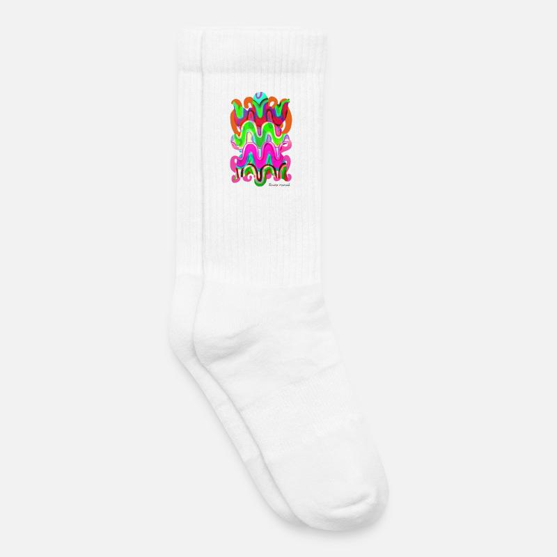 formen-wandteppich-2023-2_-10- - Kinder Tennissocken - Weiß