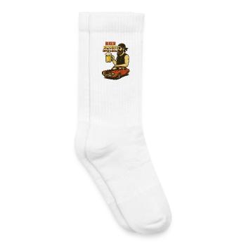 Beer Beard Rock n Roll Design - Kinder Tennissocken - Weiß - Rechts