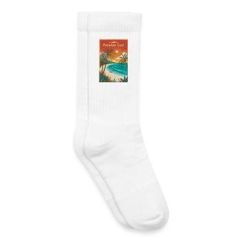 Là où les rêves rencontrent la réalité - Chaussettes de tennis bio enfant - blanc - Droite