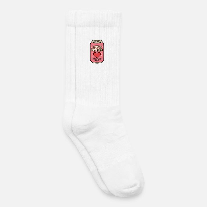 Love Magic Box Motif for Romantics - Kids Tennis Socks - white