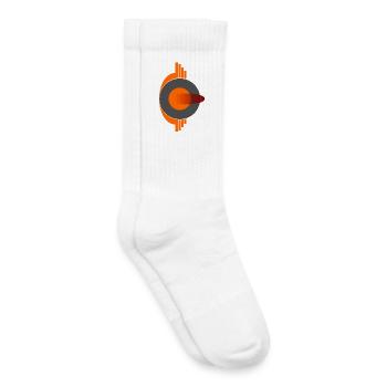 Phoenix Eye Abstract Logo - Kids Tennis Socks - white - Right