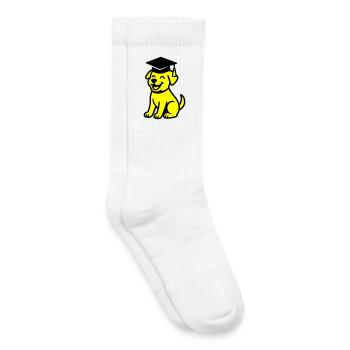Chien de Bachelor / Chien de Diplôme - Chaussettes de tennis bio enfant - blanc - Droite