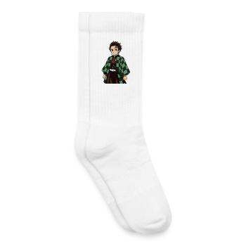 Hero Schachbrett Kimono Grün Säbel - Kinder Tennissocken - Weiß - Rechts