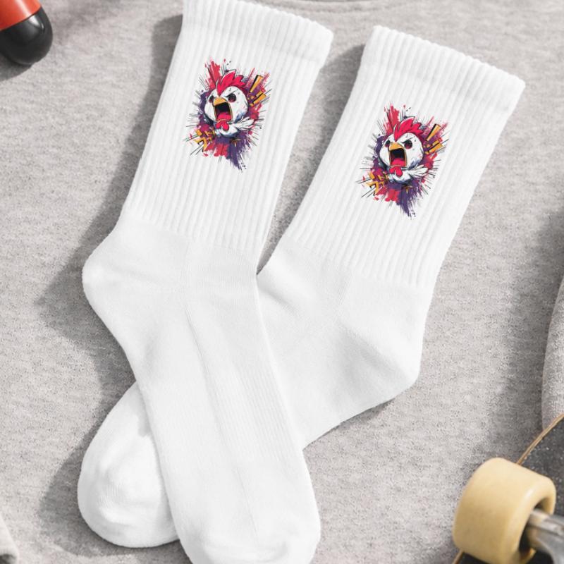 Outcry Chicken Explosion Kids Tennis Socks