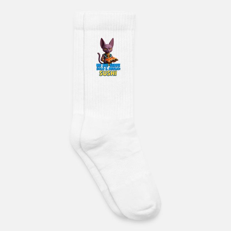 Un_Dio_e_il_Sushi_Perfetto - Kinder Tennissocken - Weiß