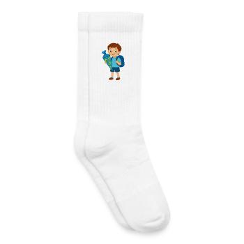 Avocado School Hero - Kids Tennis Socks - white - Right