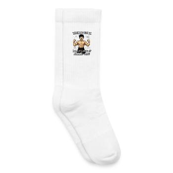 Training Ist Mein Anime Arc - Kinder Tennissocken - Weiß - Rechts
