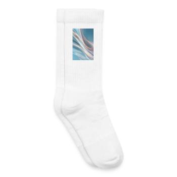Abstract Light Waves - Kids Tennis Socks - white - Right