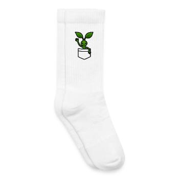 Bowtruckle Picket in der Hemdtasche  - Kinder Tennissocken - Weiß - Rechts