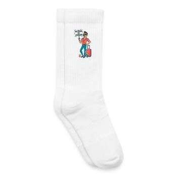 Ma femme est steward - Chaussettes de tennis bio enfant - blanc - Droite