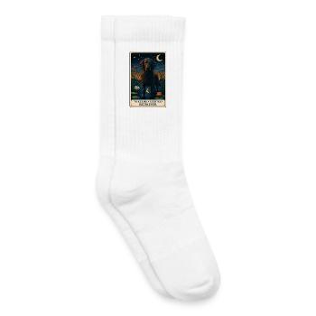 Retriever à poil bouclé - Chaussettes de tennis bio enfant - blanc - Droite