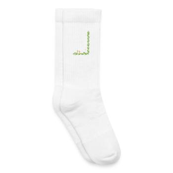 Cadre Noël - Chaussettes de tennis bio enfant - blanc - Droite